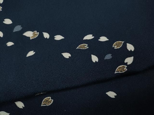 平和屋着物●上質な小紋　舞桜　金彩　正絹　逸品　CABN4949ut