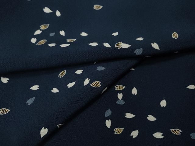 平和屋着物●上質な小紋　舞桜　金彩　正絹　逸品　CABN4949ut