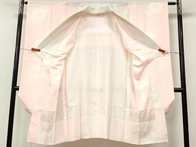 平和屋着物●豪華振袖・長襦袢セット　駒刺繍　立波飛鶴草花文　暈し染め　金銀彩　正絹　逸品　CABN4955ut