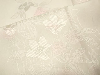 平和屋着物●振袖用長襦袢　袷　枝花地紋　暈し染め　正絹　逸品　CABN4956ut