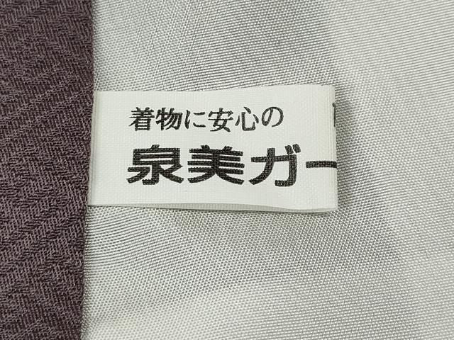 平和屋着物●上質な色無地　南天地紋　紅藤色　正絹　逸品　CABN4962ut