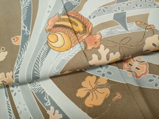 平和屋着物●豪華色留袖　作家物　束ね熨斗宝尽くし文　暈し染め　金糸　正絹　逸品　CABN4963ut