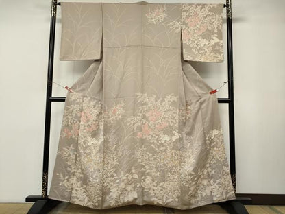 平和屋着物●訪問着　草花尽くし　正絹　逸品　CABN4967ut