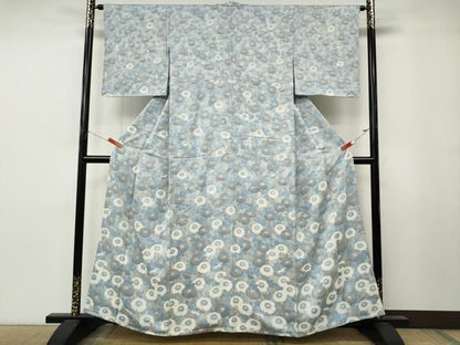 平和屋着物●訪問着　草花文　正絹　逸品　CABN4970ut