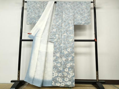 平和屋着物●訪問着　草花文　正絹　逸品　CABN4970ut