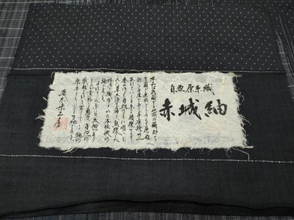 平和屋着物●訪問着　赤城紬　霞文　草木染工房　証紙付き　正絹　逸品　CABN4987ut