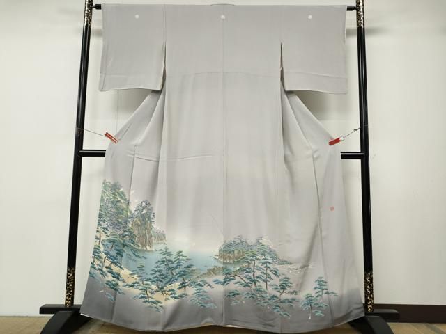 平和屋着物●本加賀友禅作家　浅野冨治男　色留袖　飛鳥松文　暈し染め　正絹　逸品　CABN4994ut