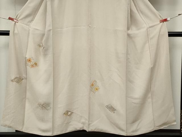 平和屋着物●訪問着　駒刺繍　冊子花文　金彩　正絹　逸品　CABN5016ut