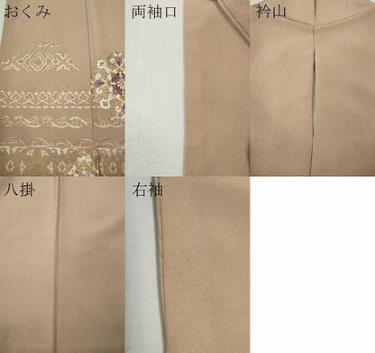 平和屋着物●京の匠日展作家　丹下雄介　訪問着　刺繍　正倉院花文　金彩　やまと誂製　正絹　逸品　CABN5017ut