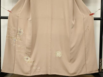 平和屋着物●京の匠日展作家　丹下雄介　訪問着　刺繍　正倉院花文　金彩　やまと誂製　正絹　逸品　CABN5017ut