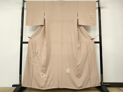 平和屋着物●京の匠日展作家　丹下雄介　訪問着　刺繍　正倉院花文　金彩　やまと誂製　正絹　逸品　CABN5017ut