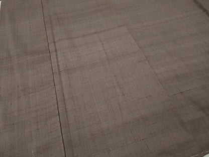平和屋着物●結城紬　鳩羽鼠色　正絹　未使用　逸品　CABN5041ut
