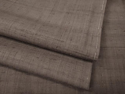 平和屋着物●結城紬　鳩羽鼠色　正絹　未使用　逸品　CABN5041ut