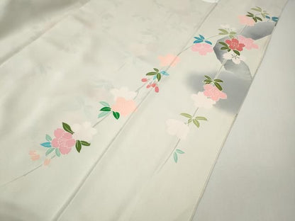 平和屋着物●豪華振袖　作家物　枝垂れ花文　暈し染め　金彩　正絹　逸品　CABN5042ut