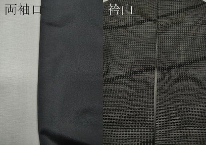 平和屋着物●本場縞大島紬　訪問着　横段花文　正絹　逸品　CABN5079ut