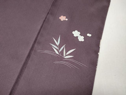 平和屋着物●訪問着　立波風景花文　正絹　逸品　CABN5118ut