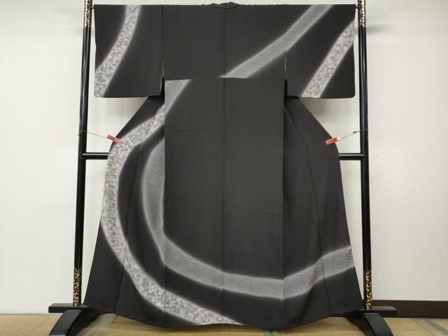 平和屋着物●訪問着　流水葡萄文　暈し染め　正絹　逸品　CABN5133ut