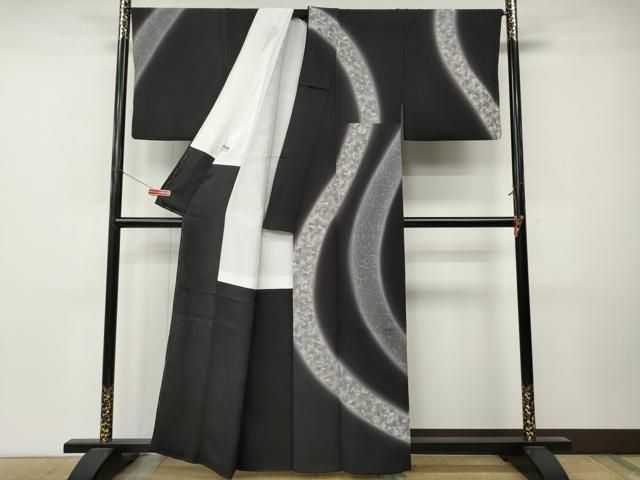 平和屋着物●訪問着　流水葡萄文　暈し染め　正絹　逸品　CABN5133ut