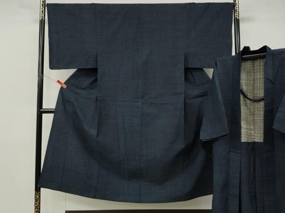 平和屋着物●男性　綿薩摩　木綿　アンサンブル　80亀甲　総詰め　逸品　CABN5145ut