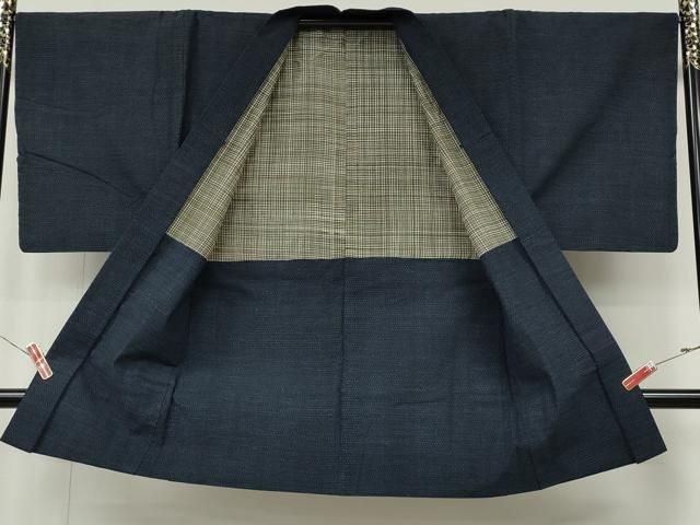 平和屋着物●男性　綿薩摩　木綿　アンサンブル　80亀甲　総詰め　逸品　CABN5145ut