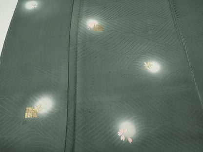 平和屋着物●訪問着　総刺繍　竹屋町刺繍　源氏香花文　蛍暈し　正絹　逸品　CABN5167ut