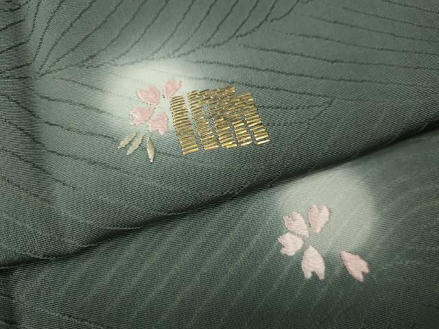 平和屋着物●訪問着　総刺繍　竹屋町刺繍　源氏香花文　蛍暈し　正絹　逸品　CABN5167ut