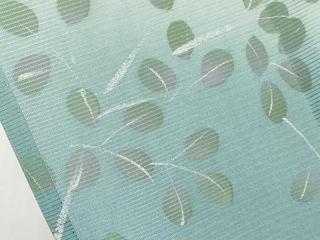 平和屋着物＊夏物　訪問着　絽　手描き　草花文　暈し染め　金銀彩　正絹　逸品　CABN5847tx