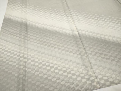 平和屋着物＊夏物　訪問着　本場大島紬　夏大島　変わり市松文様　正絹　逸品　CABN5848tx