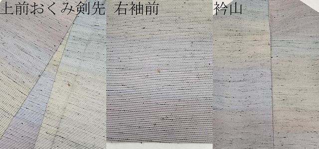 平和屋着物＊夏物　紗紬　霞文　正絹　逸品　CABN5856tx