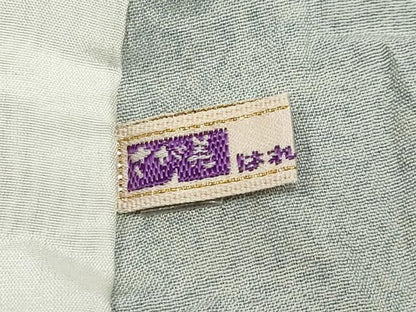 平和屋着物＊夏物　石川県指定無形文化財　夏牛首紬　白山工房　手織り　霞文　さが美扱い　正絹　逸品　CABN5857tx