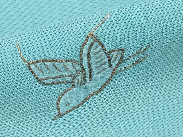 平和屋着物＊夏物　訪問着　絽　総刺繍　飛鳥文　正絹　逸品　CABN5865tx