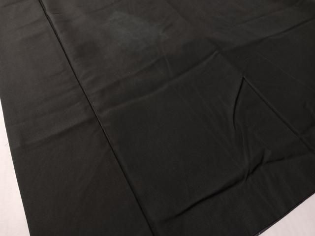 平和屋着物●男性　黒紋付　正絹　逸品　CABN6003vp