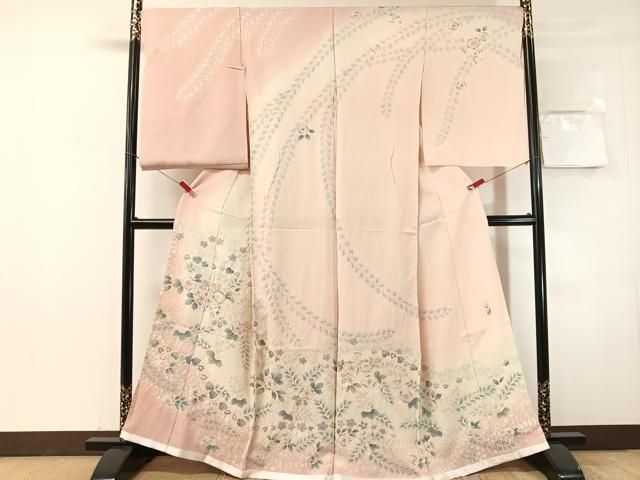 平和屋着物●訪問着　作家物　辻が花　絞り　暈し染め　仮絵羽　正絹　逸品　未使用　CABN6004vp