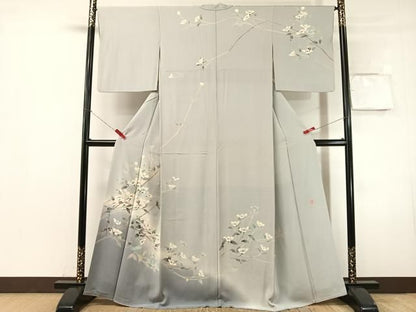 平和屋着物●本加賀友禅作家　和泉衛知　訪問着　枝花文　暈し染め　さが美扱い　正絹　逸品　CABN6018vp