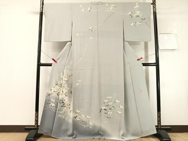平和屋着物●本加賀友禅作家　和泉衛知　訪問着　枝花文　暈し染め　さが美扱い　正絹　逸品　CABN6018vp