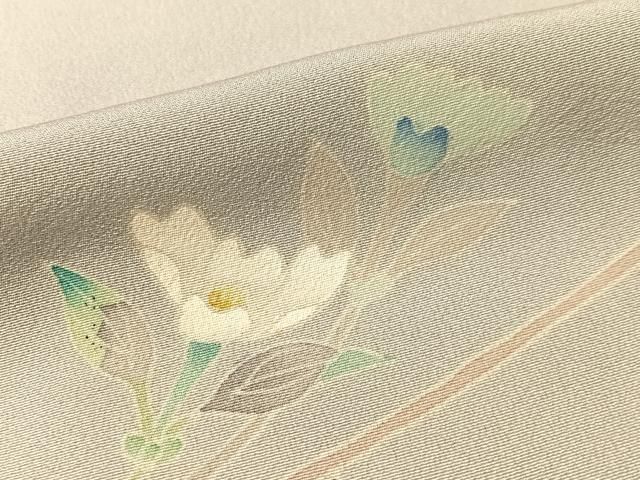 平和屋着物●本加賀友禅作家　和泉衛知　訪問着　枝花文　暈し染め　さが美扱い　正絹　逸品　CABN6018vp