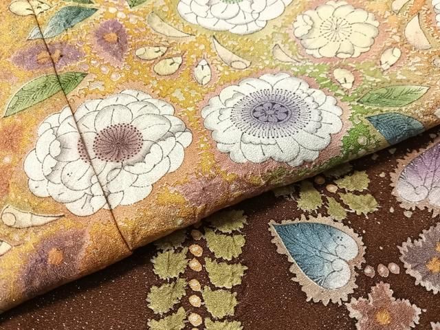 平和屋着物●吉乃一廉　幻の辻が花　訪問着　絞り　暈し染め　銀通し地　仮絵羽　正絹　逸品　未使用　CABN6020vp