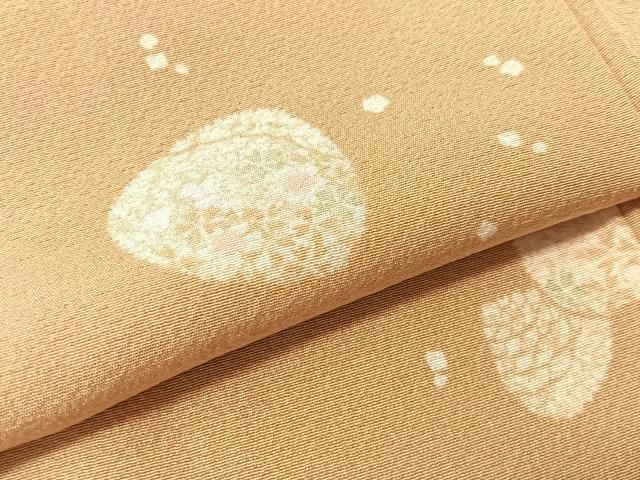 平和屋着物●上質な小紋　貝合わせ花文　正絹　逸品　CABN6034vp
