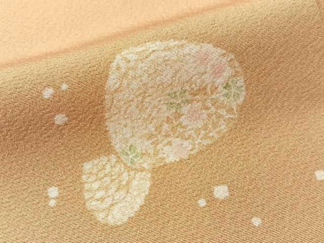 平和屋着物●上質な小紋　貝合わせ花文　正絹　逸品　CABN6034vp