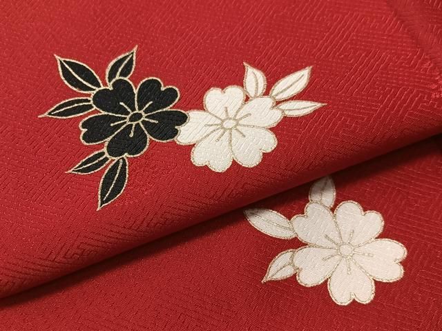 平和屋着物●小振袖　舞花文　金彩　洗える着物　CABN6036vp