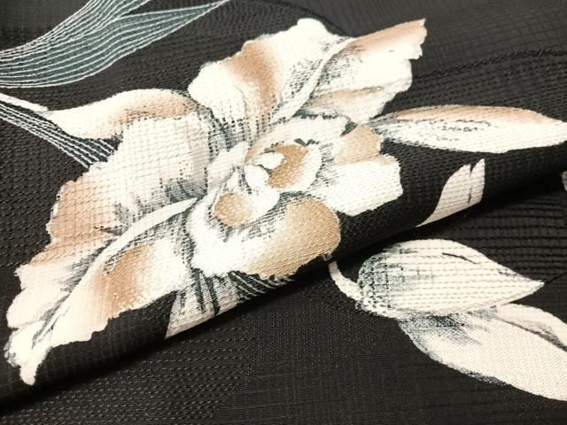 平和屋着物●訪問着　草花文　暈し染め　正絹　逸品　CABN6037vp