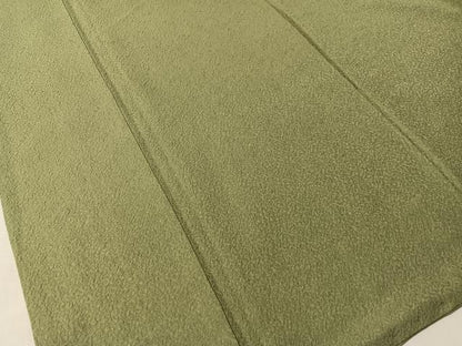 平和屋着物●上質な色無地　紋意匠　麹塵色　正絹　逸品　CABN6050vp