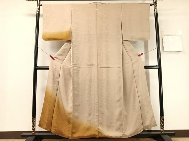平和屋着物●訪問着　菖蒲地紋　暈し染め　正絹　逸品　CABN6054vp