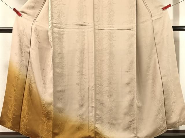 平和屋着物●訪問着　菖蒲地紋　暈し染め　正絹　逸品　CABN6054vp