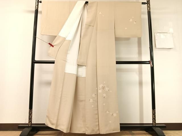 平和屋着物●訪問着　竹屋町刺繍　松竹梅　金糸　正絹　逸品　CABN6056vp