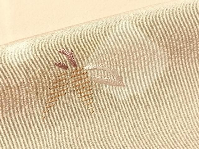 平和屋着物●訪問着　竹屋町刺繍　松竹梅　金糸　正絹　逸品　CABN6056vp