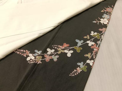 平和屋着物●豪華黒留袖　友禅　童子遊び　正絹　逸品　CABN6063vp