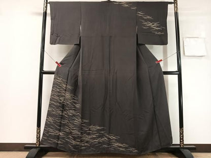 平和屋着物●訪問着　溢れ松葉　金彩　正絹　逸品　CABN6065vp