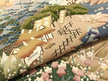 平和屋着物●本加賀友禅作家　小田美知代　黒留袖　白山　暈し染め　正絹　逸品　CABN6070vp