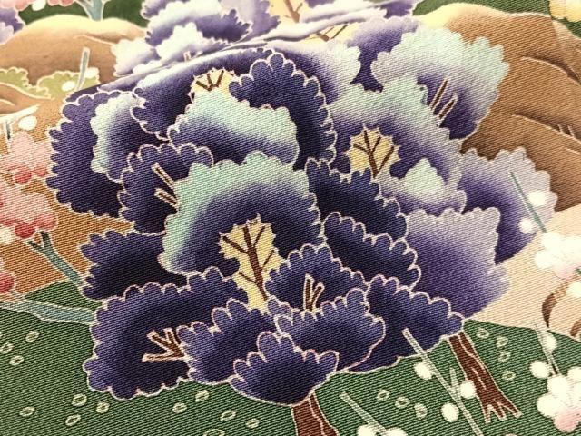 平和屋着物●本加賀友禅作家　小田美知代　黒留袖　白山　暈し染め　正絹　逸品　CABN6070vp